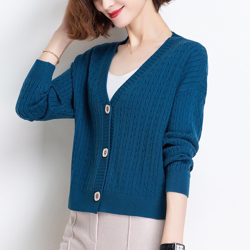 Áo Khoác len cardigan