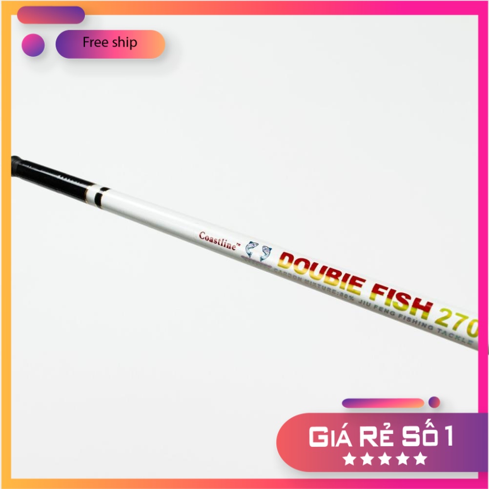 [Nhập RS0822 giảm 30k cho đơn 99k]Cần câu cá tay Double Fish Cá Trắng 2m7 3m6 4m5 5m4