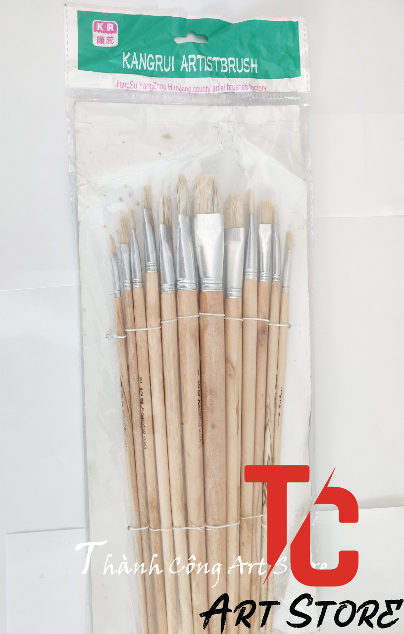 [TC Art Store] Bộ cọ Kangrui Artist brush 12 cây