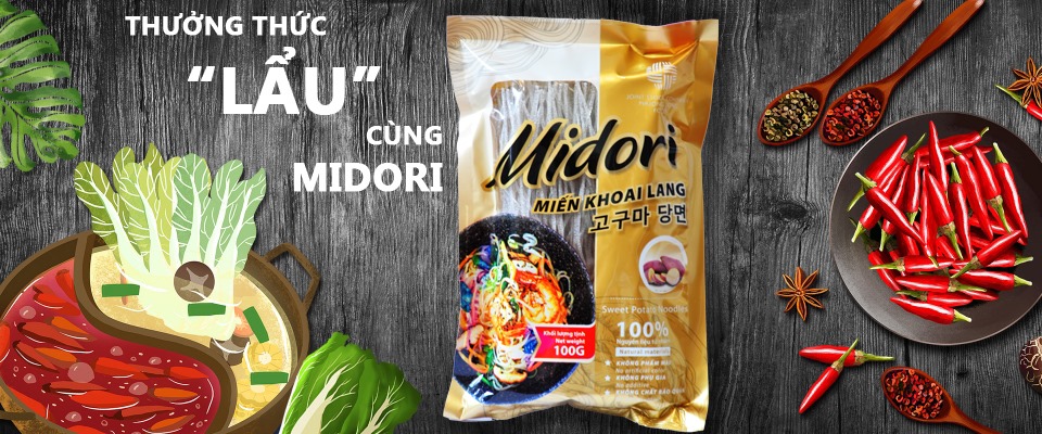 combo 3 Miến Khoai Lang MIDORI gói 100g