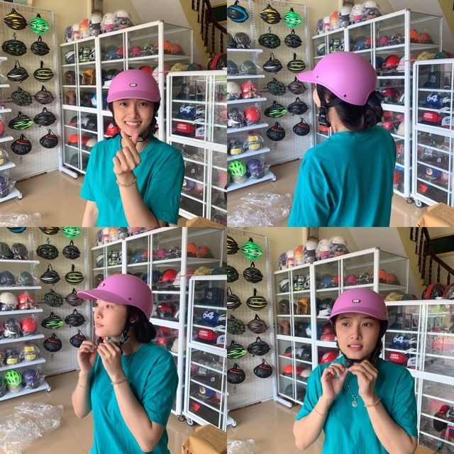 Nón bảo hiểm nữ đúc nguyên khối