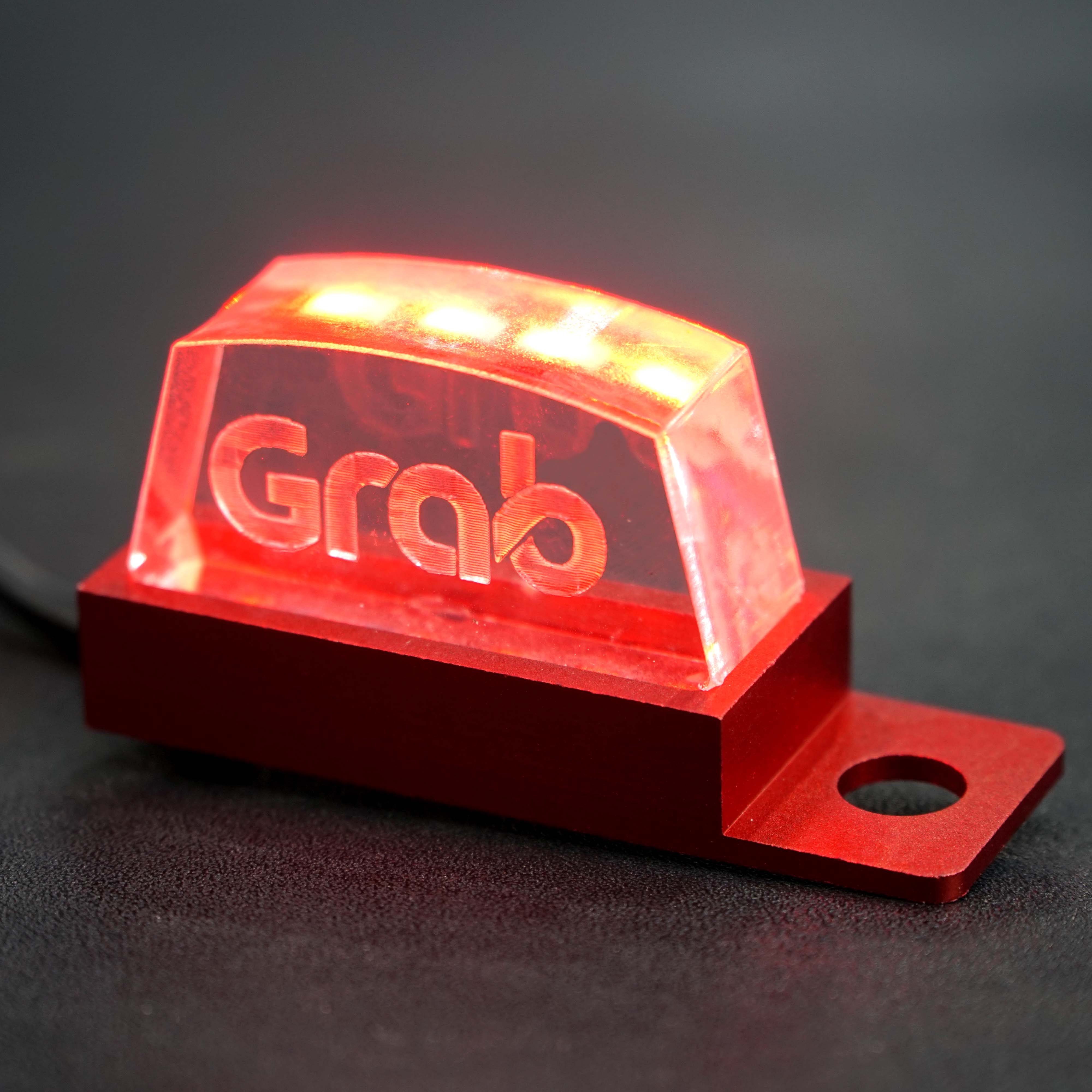 Đèn led GRAB gắn trang trí chân gương xe máy