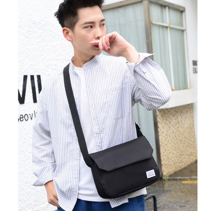 Túi đeo chéo nam thời trang vải canvas túi chéo nữ unisex phong cách cá tính hàn quốc T60 Ladoll