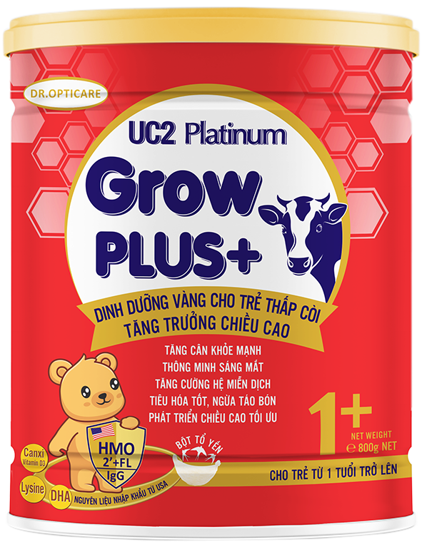 Sữa bột uc2 platinum grow plus 1+ lon 800g