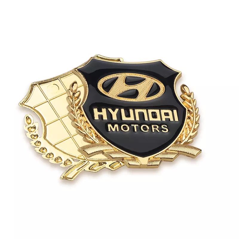 [HCM]Bộ 2 logo bông lúa dán xe ô tô