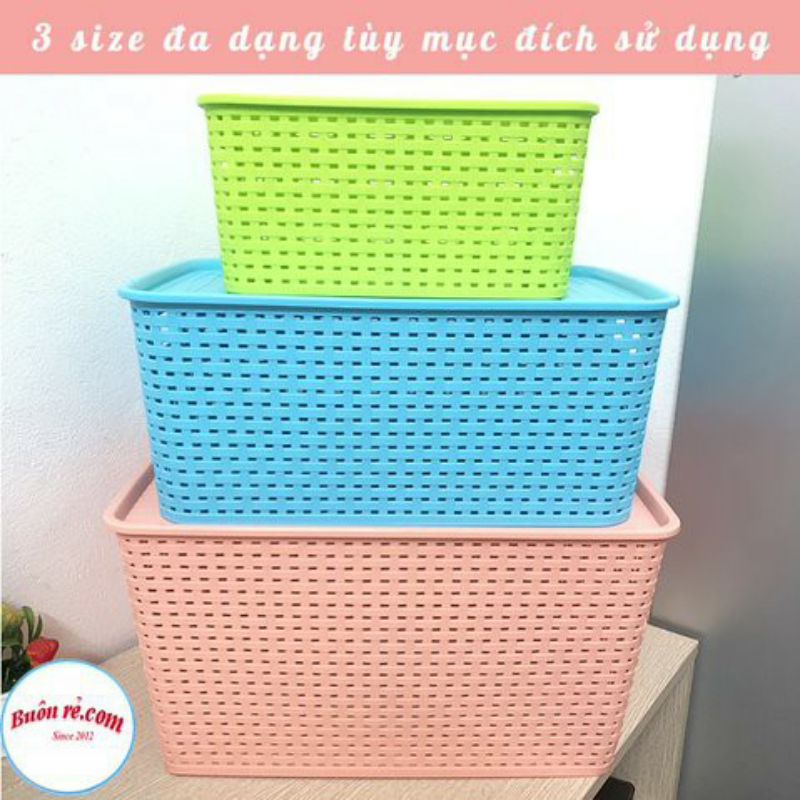 Rổ đựng đồ đa năng có nắp việt nhật