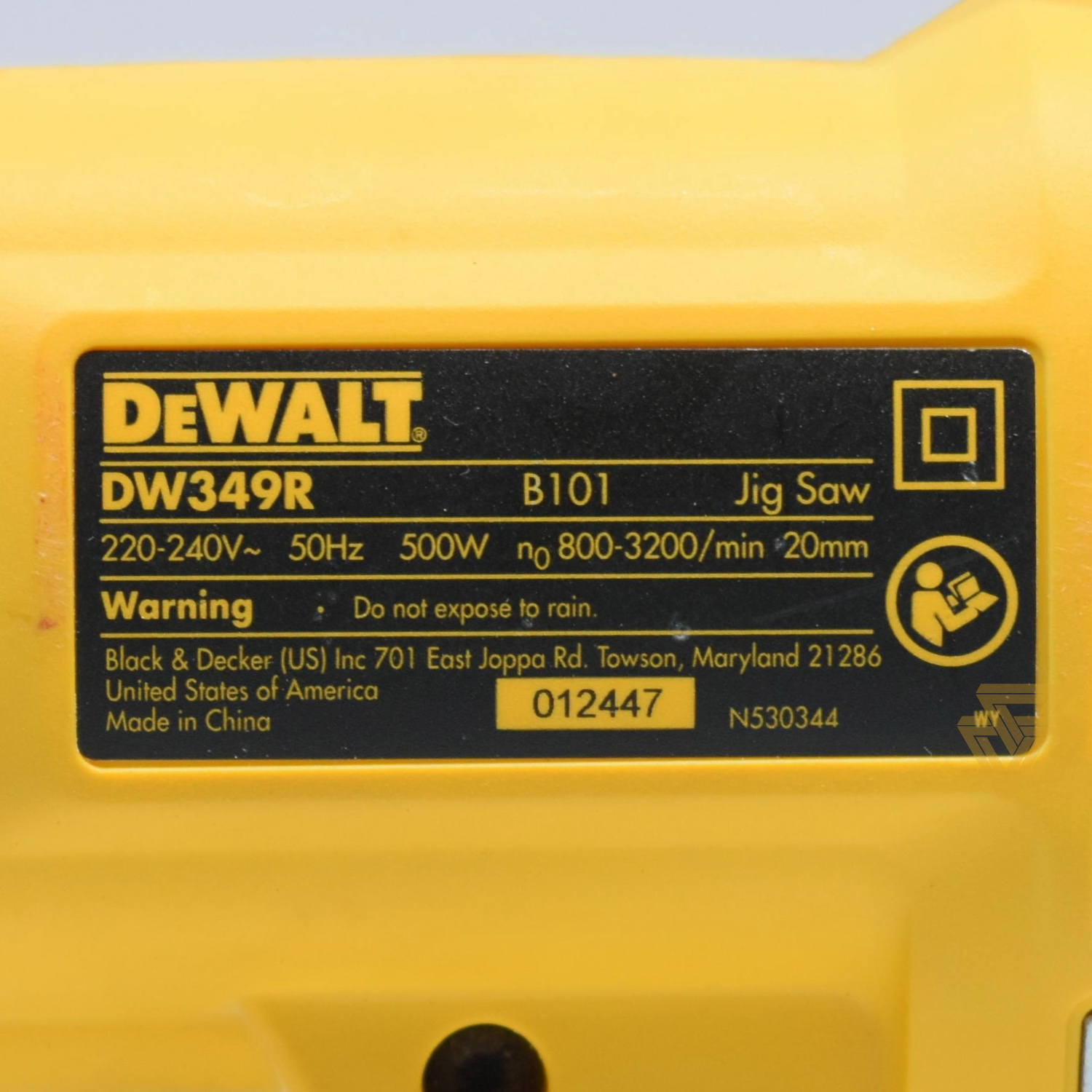 Máy Cưa Lọng 500W Dewalt DW349R-B1