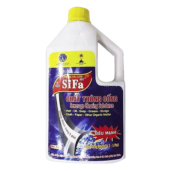 Combo 2 Chai Thông cầu cực Mạnh Sifa 700ml - chất thông cầu - chai thông cống nghẹt - chai thông wc - chai thông bồn cầu cống - nước thông cầu cống - dung dịch tẩy rửa - dung dịch vệ sinh - hóa chất thông tắc cầu cống