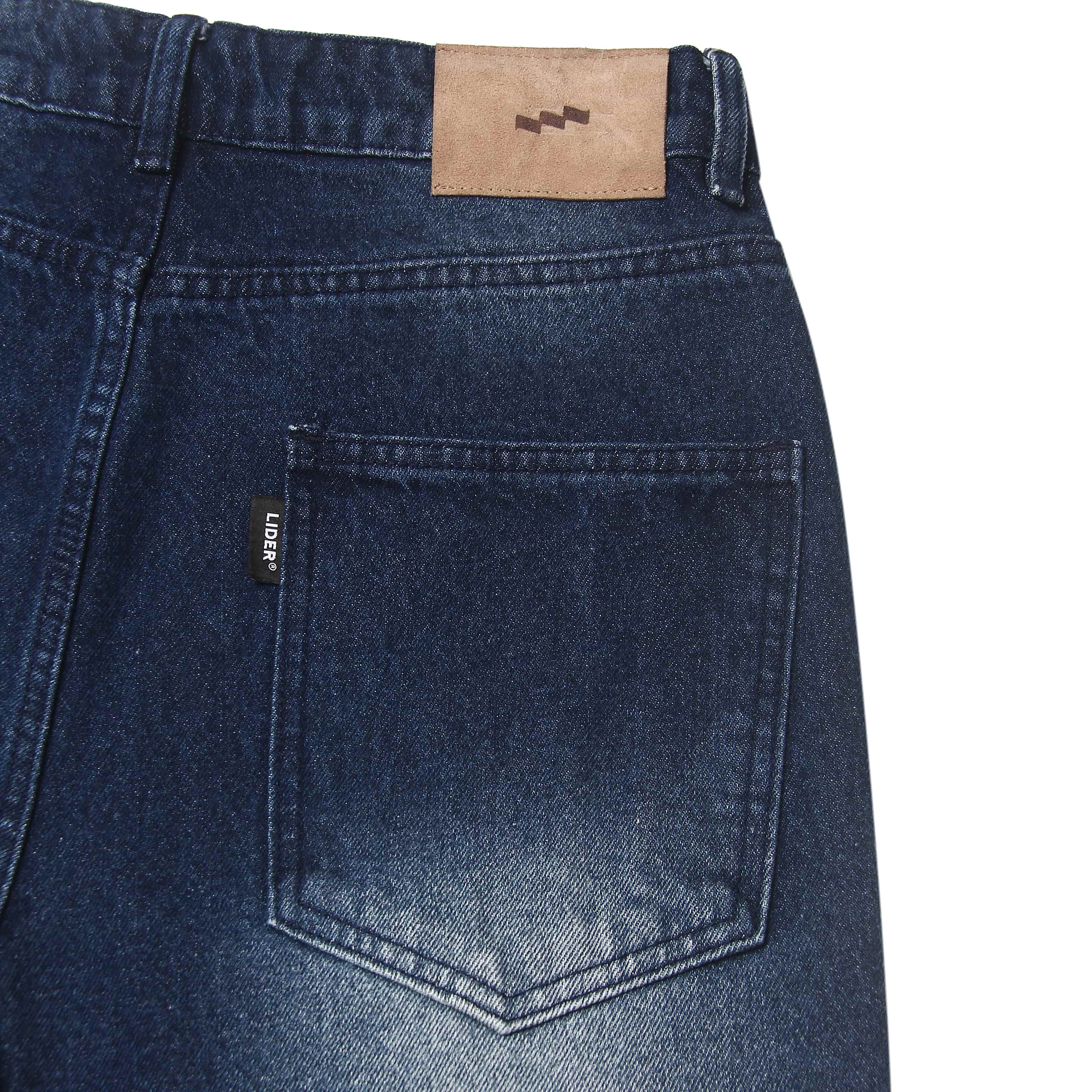 INDIGO LOW-RISE JEANS