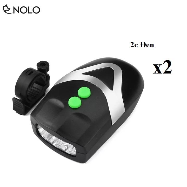Combo 2 Đèn Chiếu Sáng 3 Led Có Còi Hú 80dB Dành Cho Xe Đạp