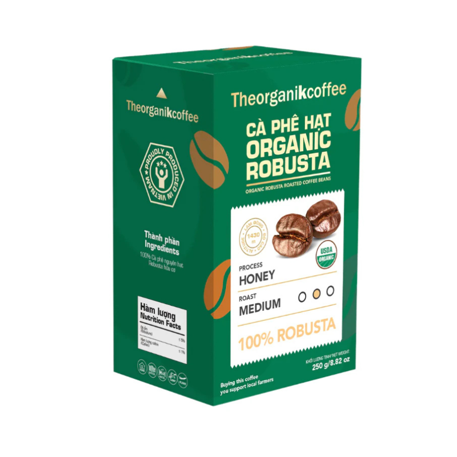 Organic Robusta Coffee Bean - 250g