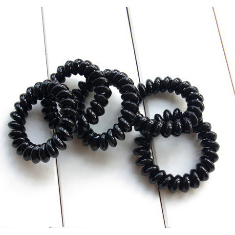 Dây Cột Tóc Dạng LÒ XO Size Lớn 5.5cm Đen P113 Dsian