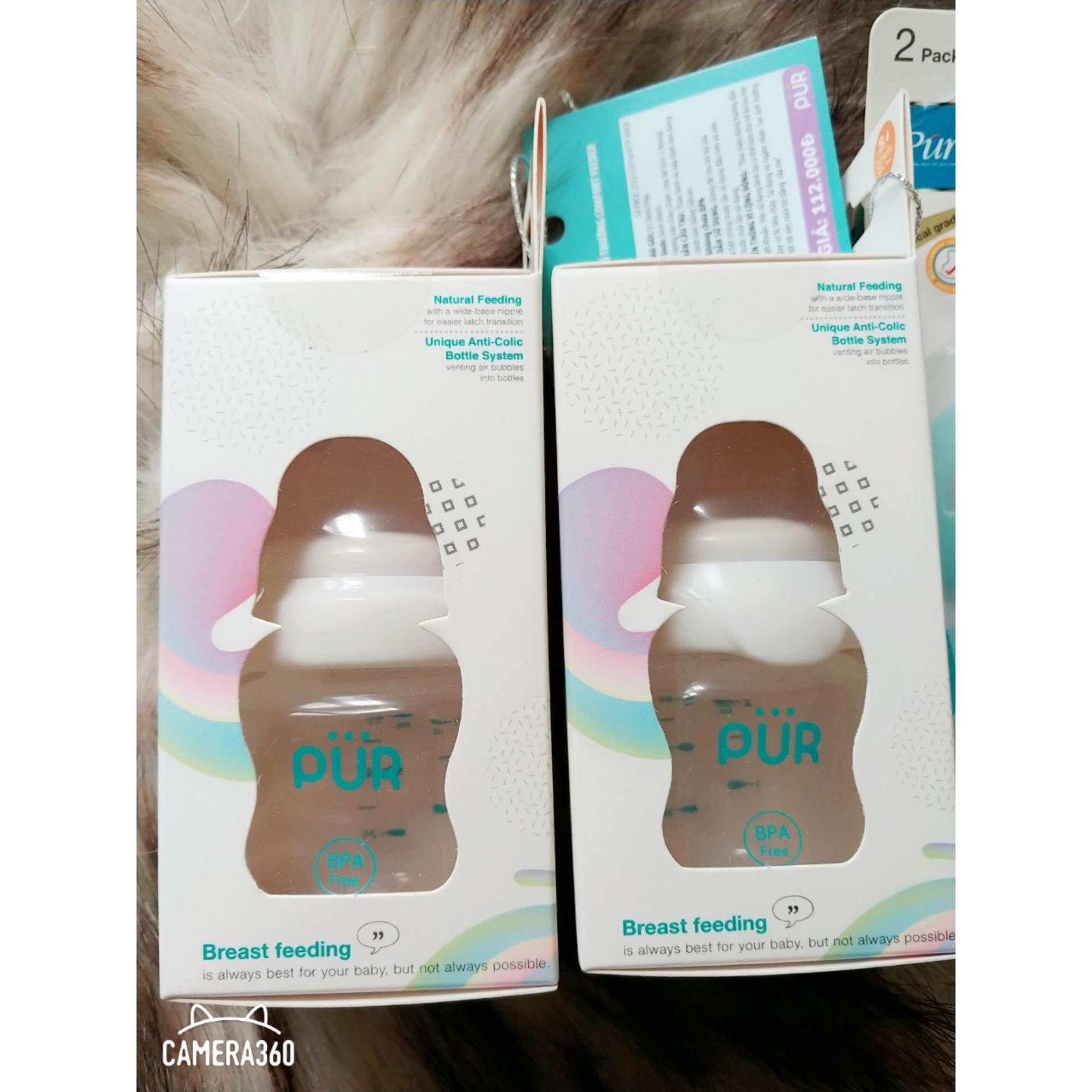 BÌNH SỮA PUR CỔ THƯỜNG COMFORT FEEDER 60/120/250ml