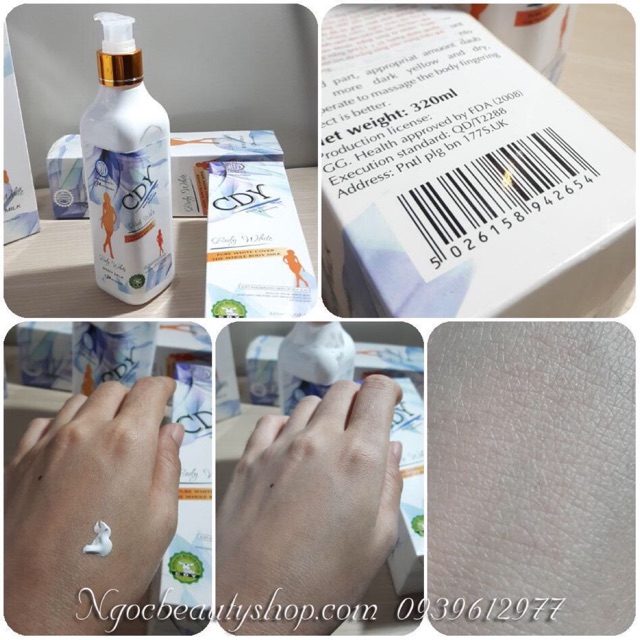 [HCM]Kem dưỡng trắng da toàn thân CDY Body White