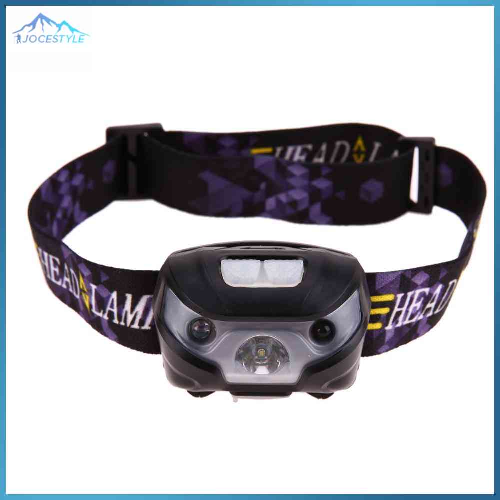 LED Motion Sensor Headlamp Headlight USB Rechargeable Head Flashlight