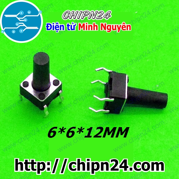 Nút nhấn 4 chân 6x6x12mm dip