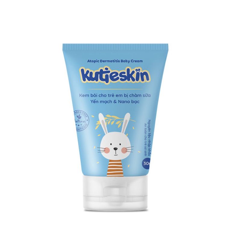 Kem chàm sữa Kutieskin chữa chàm sữa, mụn sữa, viêm da cơ địa cho bé từ sơ sinh (Tuýp 30g)