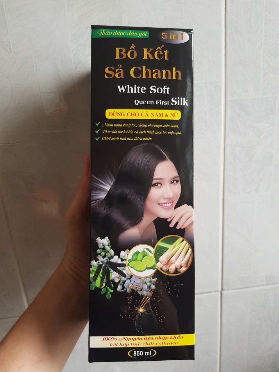 Dầu gội bồ kết sả chanh 800ml