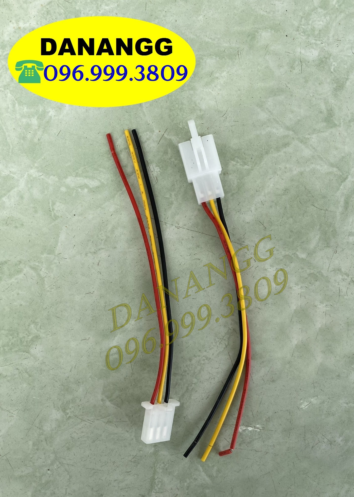 Rắc nối dây 3 chân chốt khóa đực cái