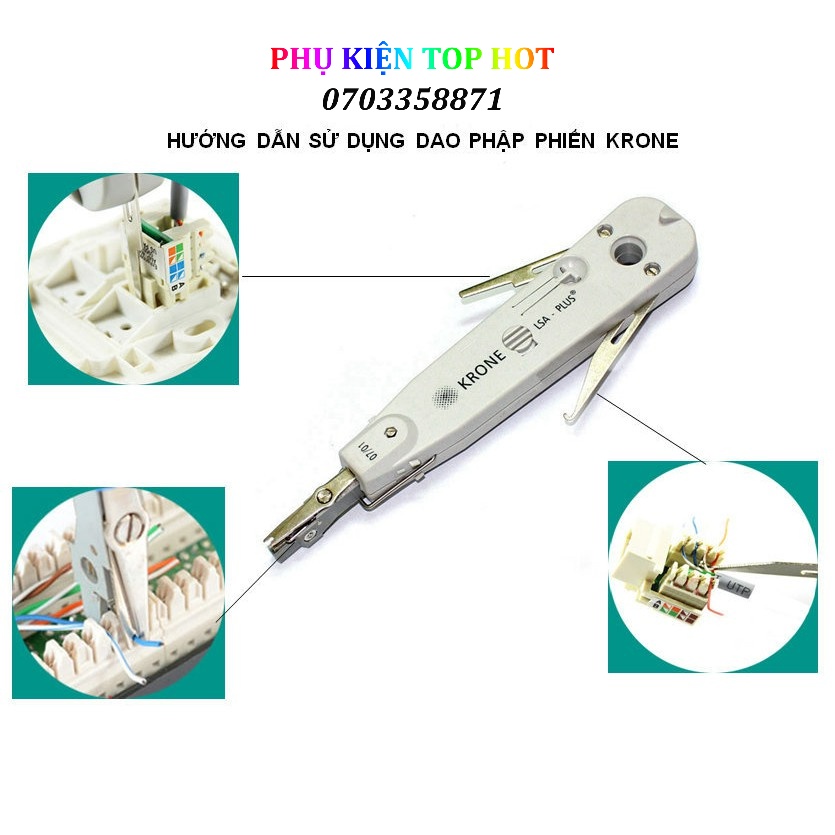 Tool phiến nhấn mạng Krone LSA-Plus