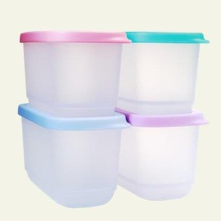 Bộ hộp BQTP Cubix mini rectangular 250ml (Set 4)