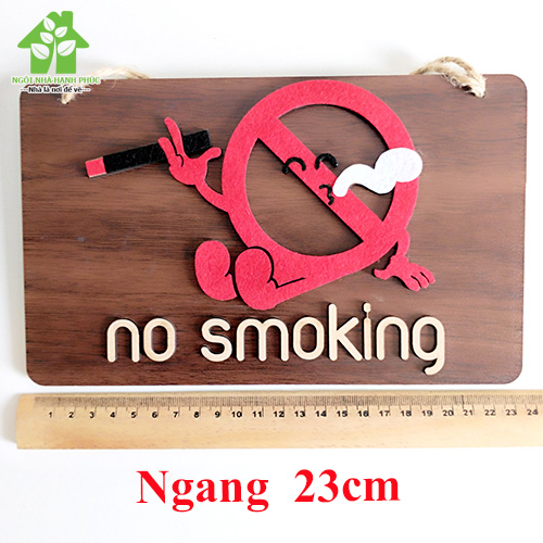 Bảng gỗ decor trang trí SHOP 🚀NO SMOKING🚀 (tặng kem móc treo tường)