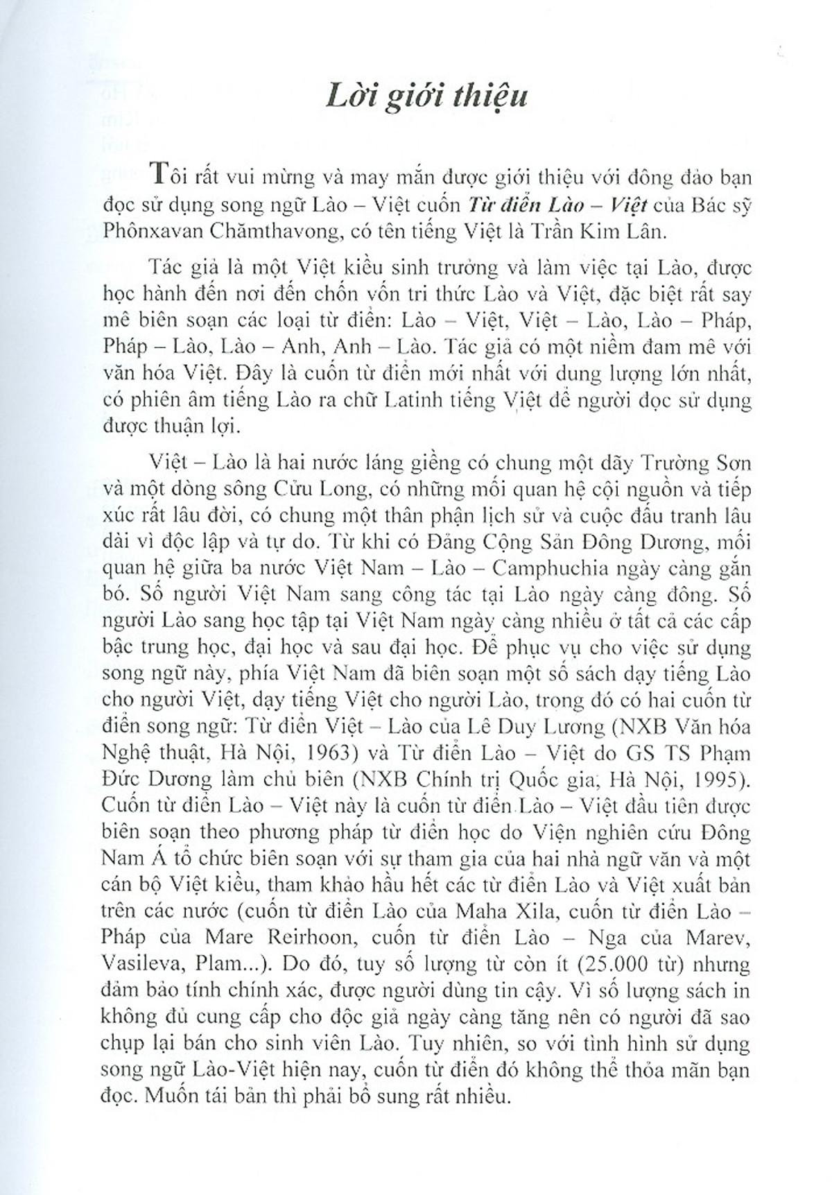Từ Điển Lào - Việt