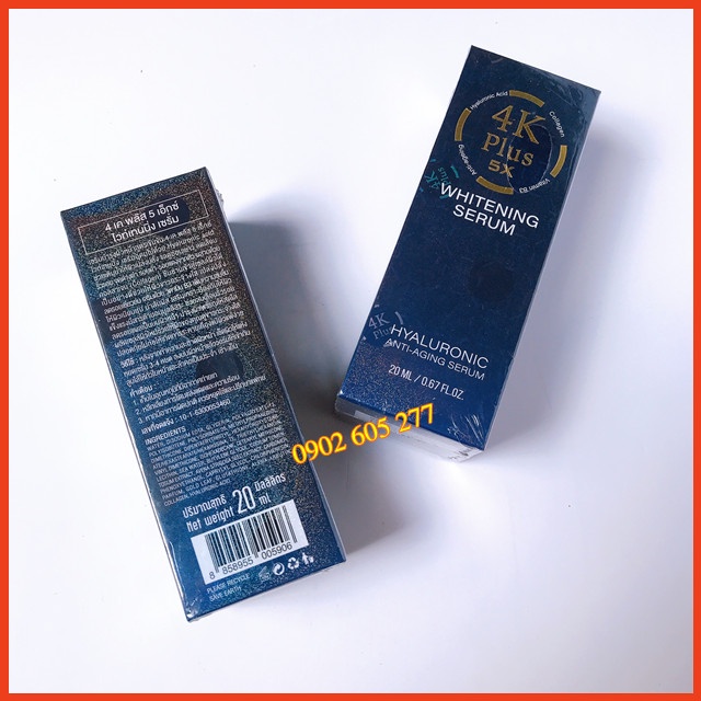 Serum 4K Plus 5X Whitening Thái Lan