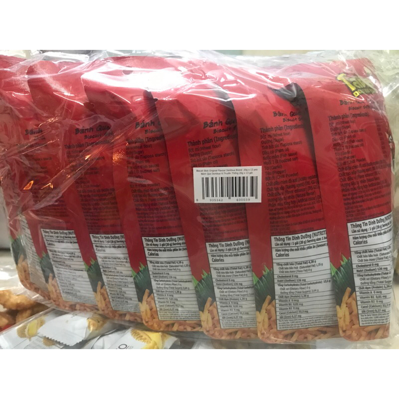 Bánh Snack que cọng THÁI LAN lốc 13 gói