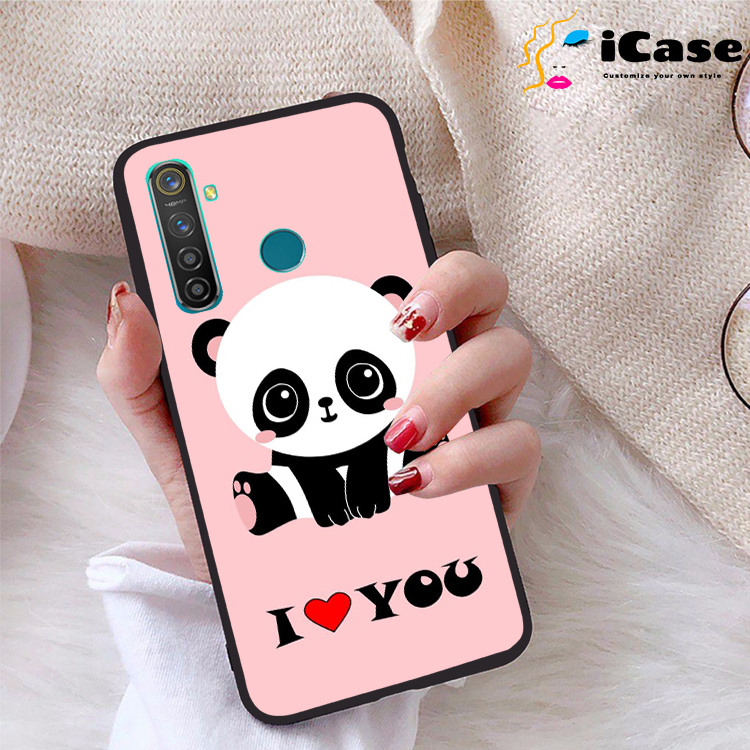 Ốp lưng Realme 5 Pro viền dẻo TPU BST Panda