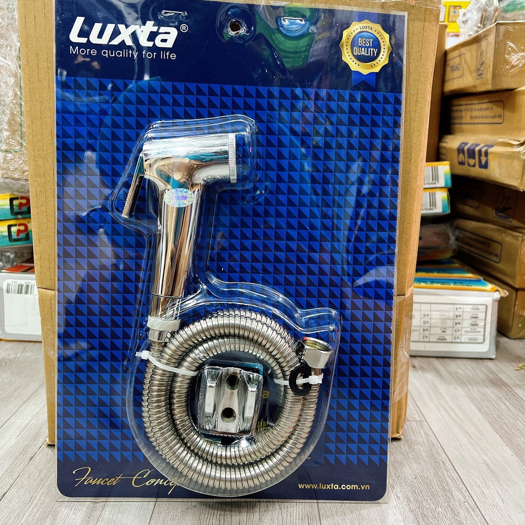 Bộ vòi xịt vệ sinh Luxta chính hãng - nhựa ABS bền đẹp, bảo hành sản phẩm 1 năm