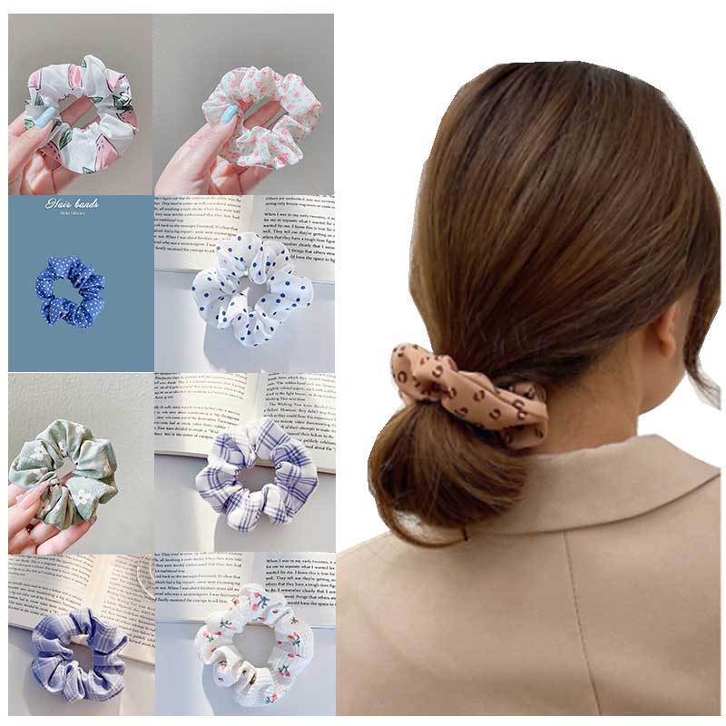 Dây buộc tóc, cột tóc scrunchies Hàn Quốc