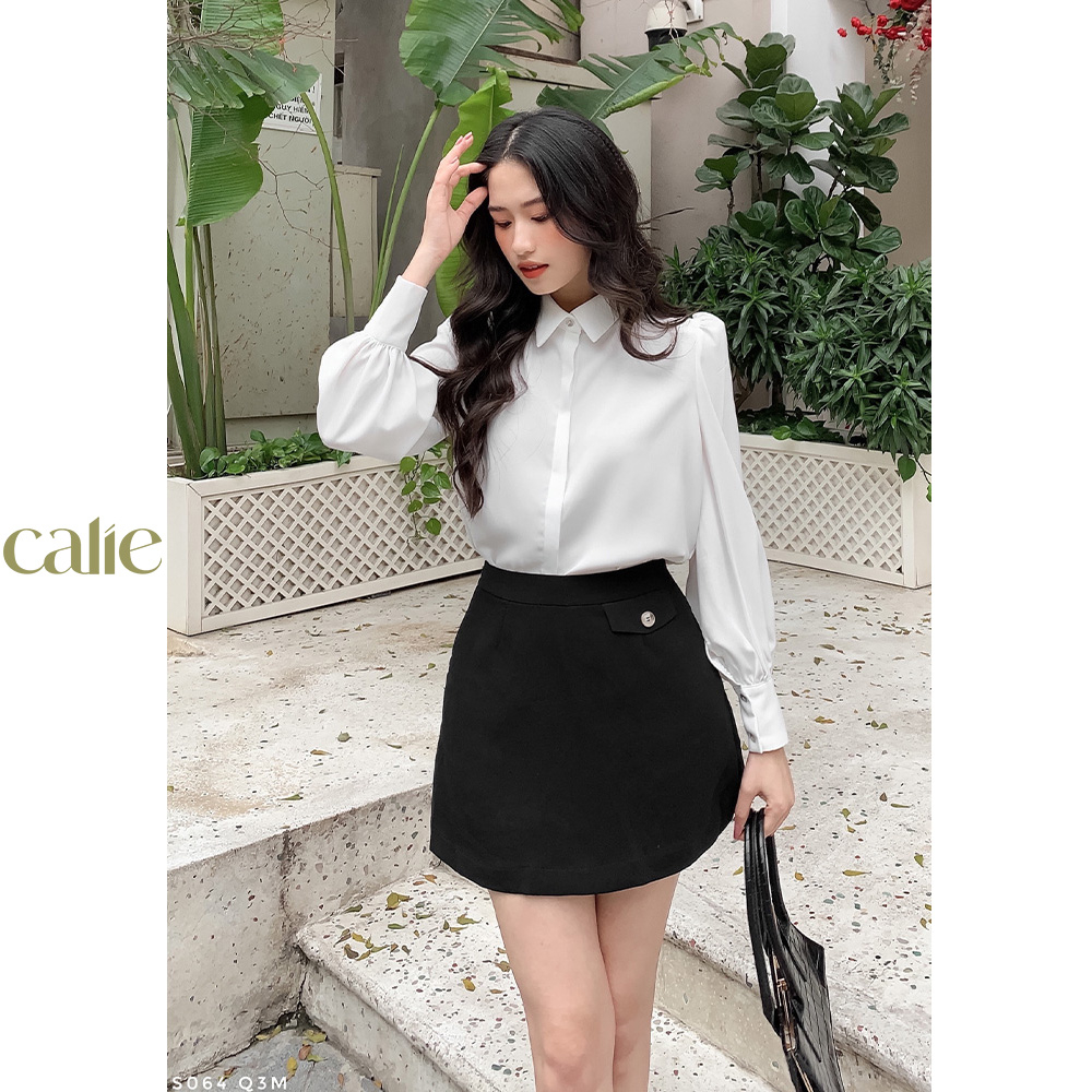 Áo Sơ Mi Cổ Đức Can Vai Basic Calie House As064