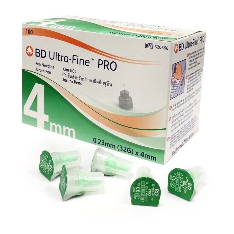 Kim bd ultra - fine hộp 100 đầu kim - đầu kim tiêm bánh ú sử dụng cho bút chích insulin đái tháo đường