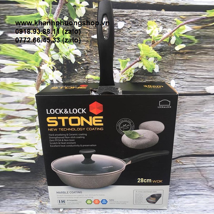 chảo stone lock&lock - chảo stone