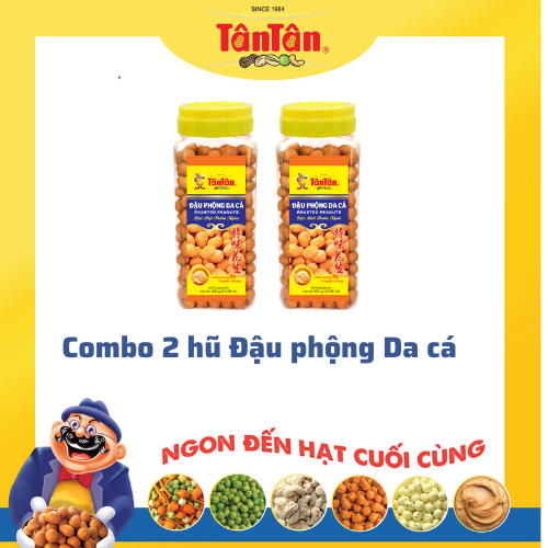 Combo 2 hũ Đậu phộng Da cá Tân Tân (300g/hũ)