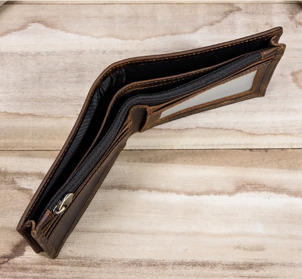 Ví Bóp Nam Da Bò Sáp Thật Cao Cấp Công Nghệ Chống TRộm RFID - Đồ Da Kingshop