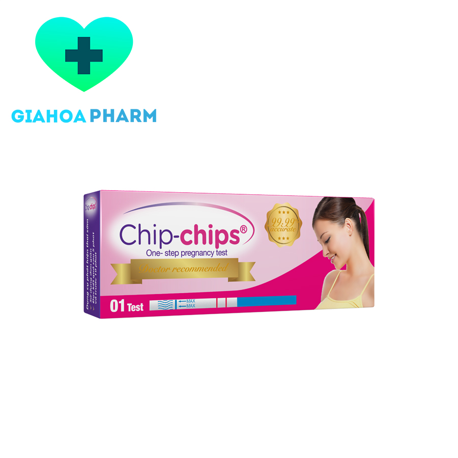 Que thử thai Chip chips one step pregnancy test - Dụng cụ giúp phát hiện thai sớm, nhanh chóng, chính xác