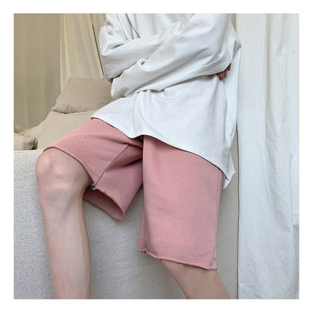 [HCM][Mã FASHIONHOT27 giảm 10K]Quần Short Nỉ Rách Gấu Unisex (3 Màu)