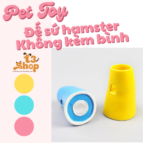 Đế sứ bình nước cho hamster /sóc/ nhím/ fat tail / dumbo /rat - T3 PETS SHOP