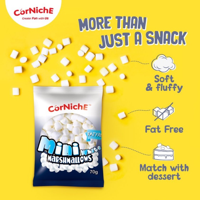 Kẹo Bông Gòn Marshmallows Corniche Fat Free Cho Bé