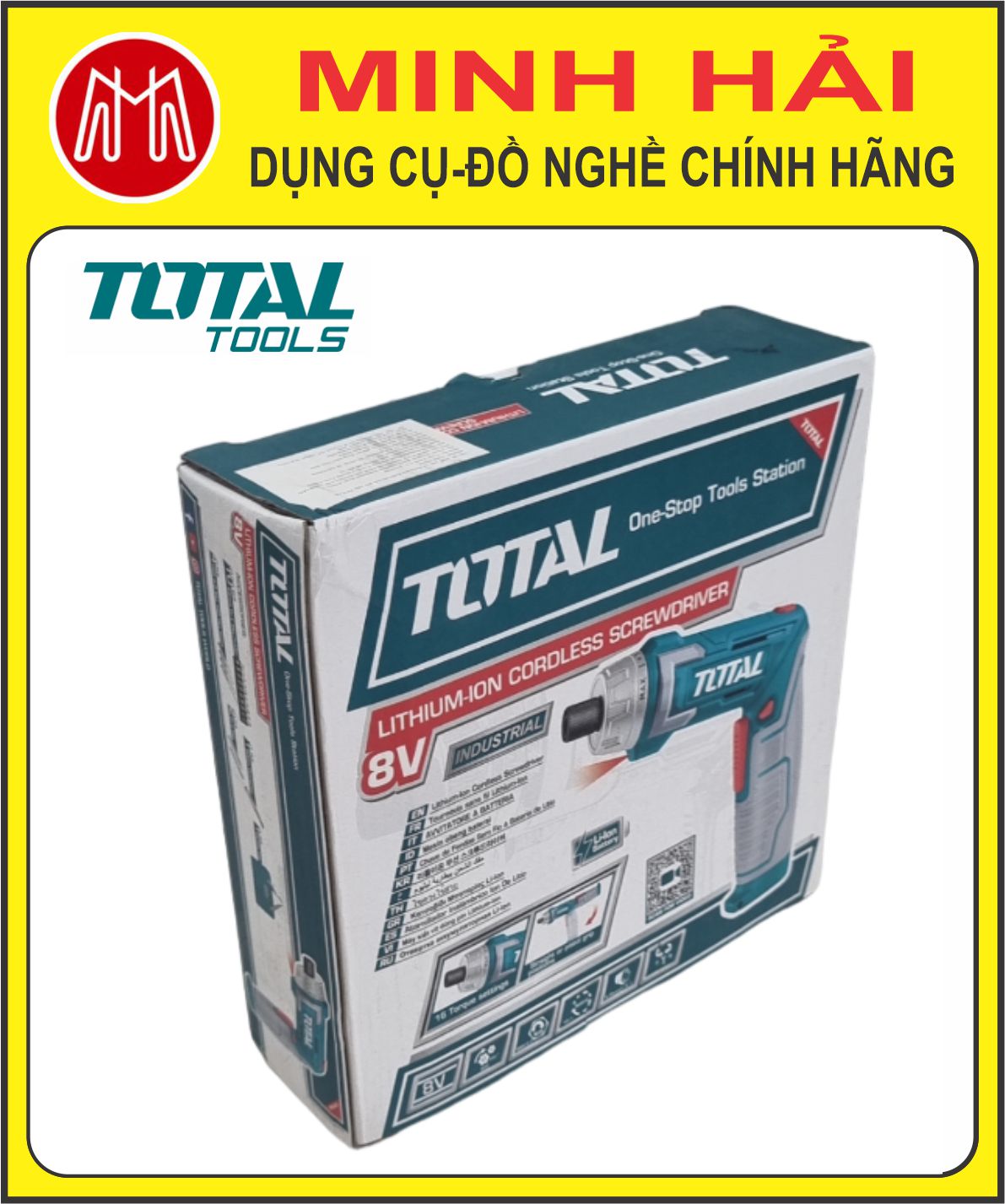Máy siết vít dùng pin Lithium 8V TOTAL TSDLI0802