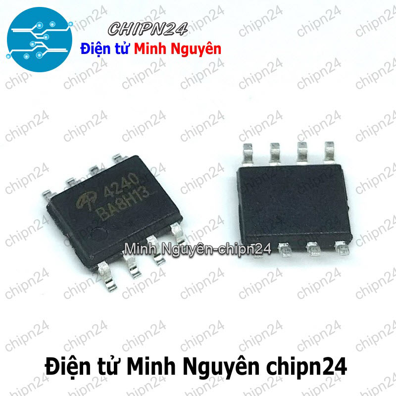 [2 con] (ST) Mosfet Dán AO4240 SOP-8 Hàng Tốt 24A 40V Kênh N (SMD) (4240) - HH004679