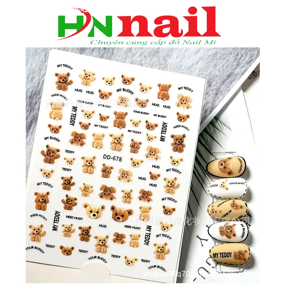 Sticker Dán Nail Trang Trí Chăm Sóc Móng shopinail