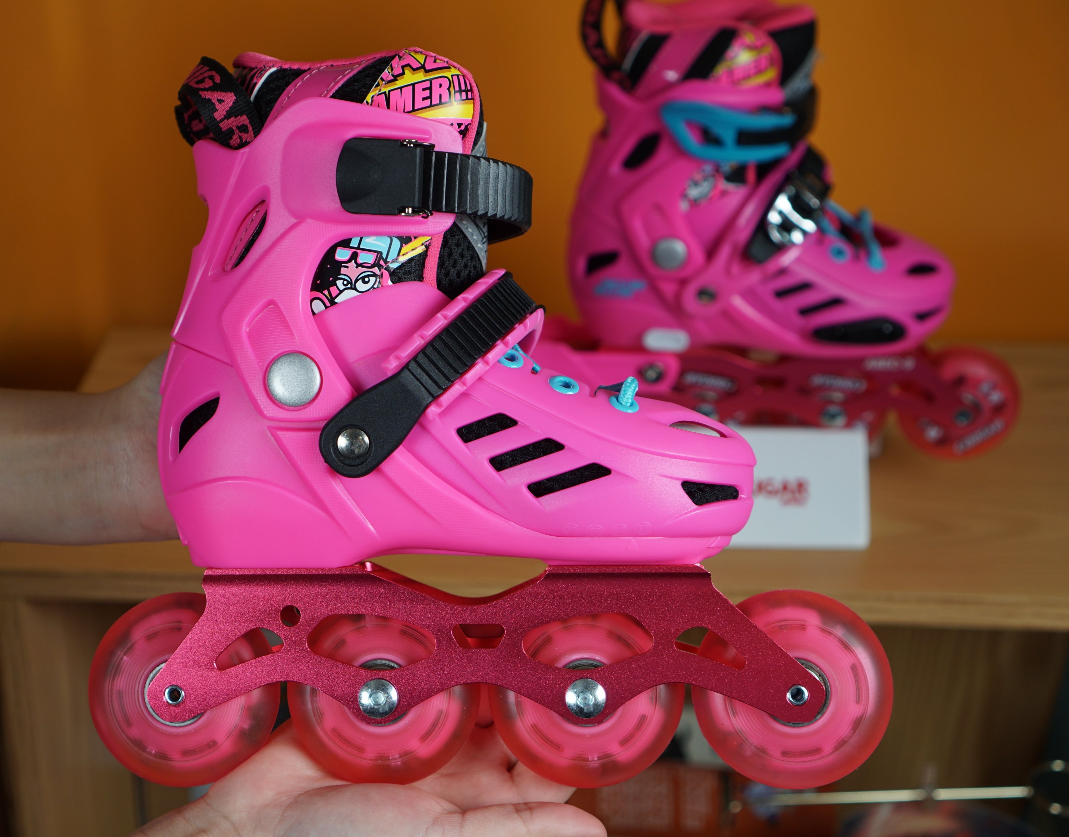 Siêu phẩm giày trượt patin 4 BÁNH SÁNG ĐÈN Cougar MZS 313 TẶNG TÚI ĐỰNG GIÀY