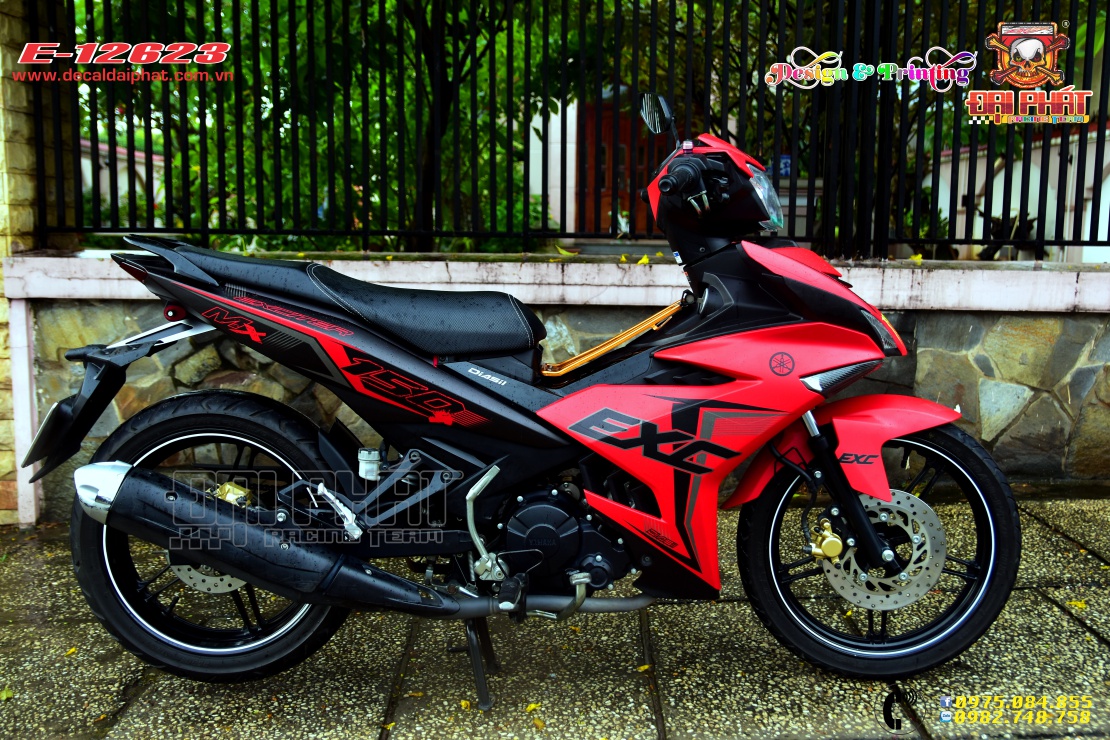 Tem Trùm Exciter 150 MX Đỏ Đen - E-12623