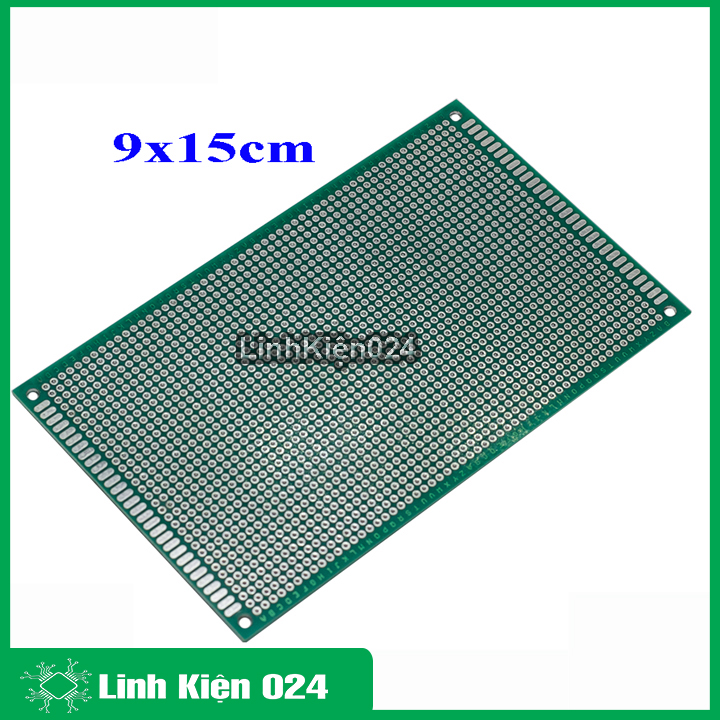 Phíp đồng đục lỗ 2 mặt pcb xanh tốt dày 1.6mm