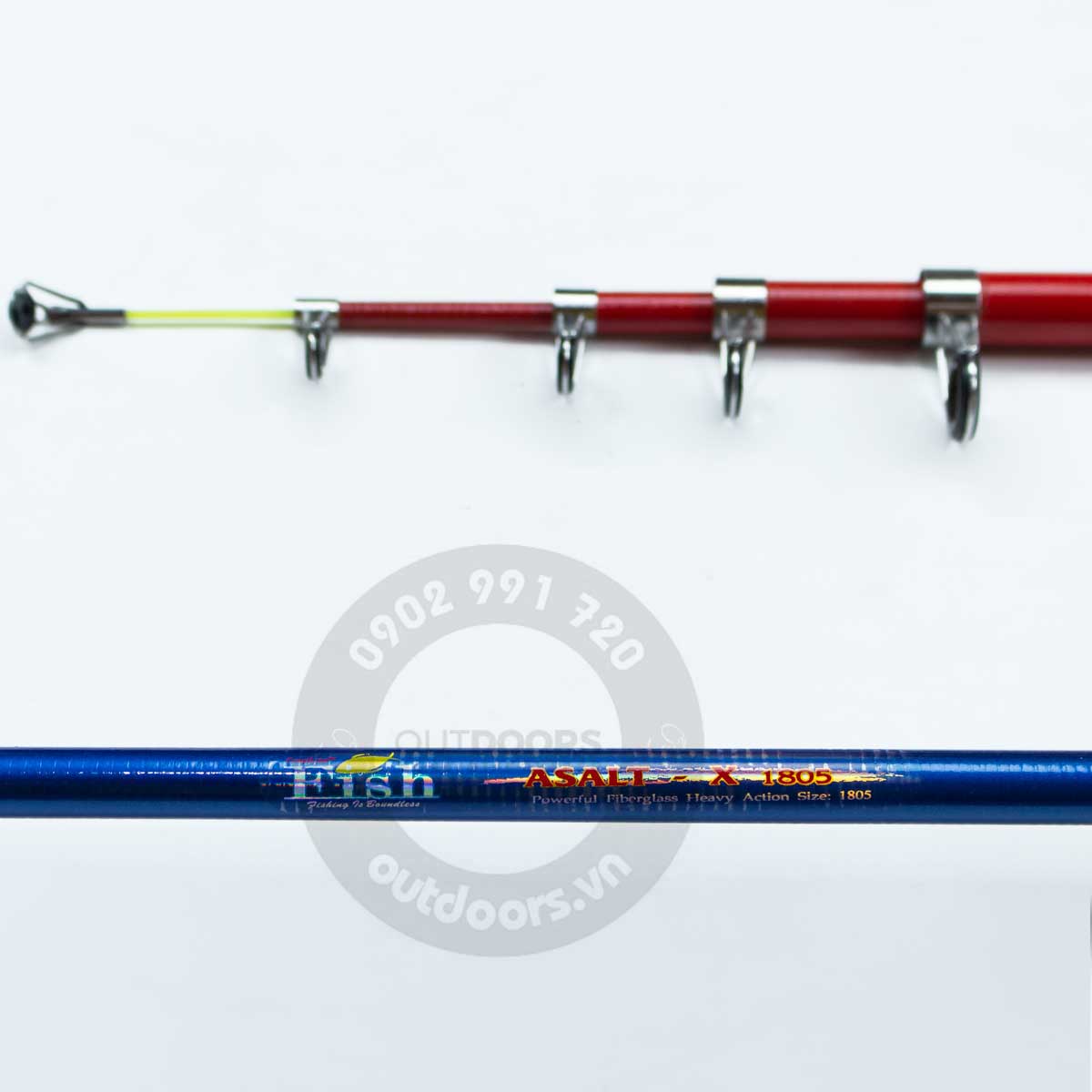 Cần máy câu cá Asalt-X Tele 1m8/2m1/2m4/2m7/3m