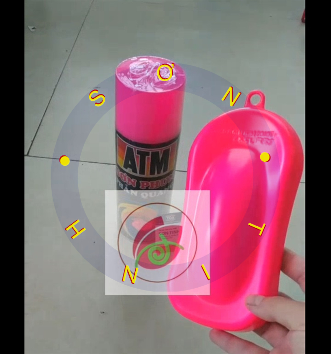 Sơn xịt phản quang ATM mảu hồng F6 1 chai