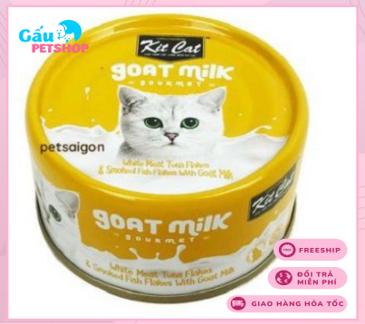 Pate sữa dê KitCat cho mèo lon 70g